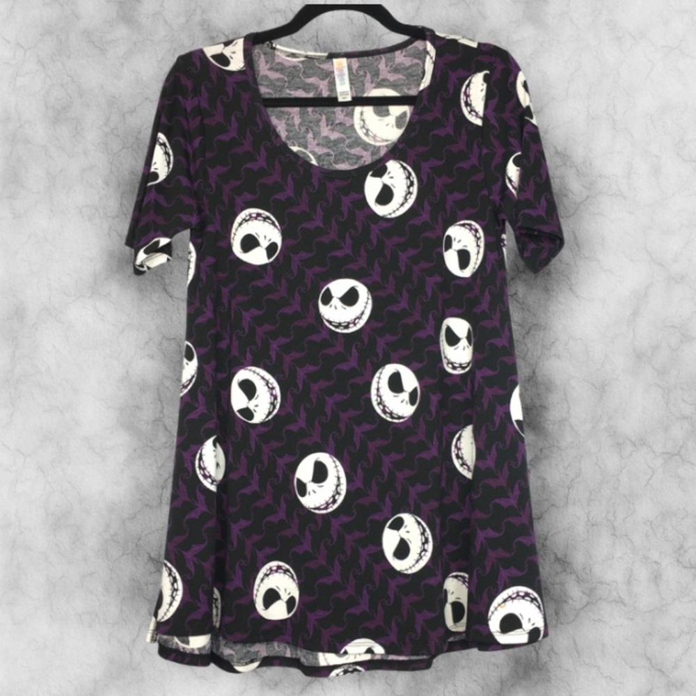Purple and Black NBC Graphic Perfect tee from LuLaRoe.